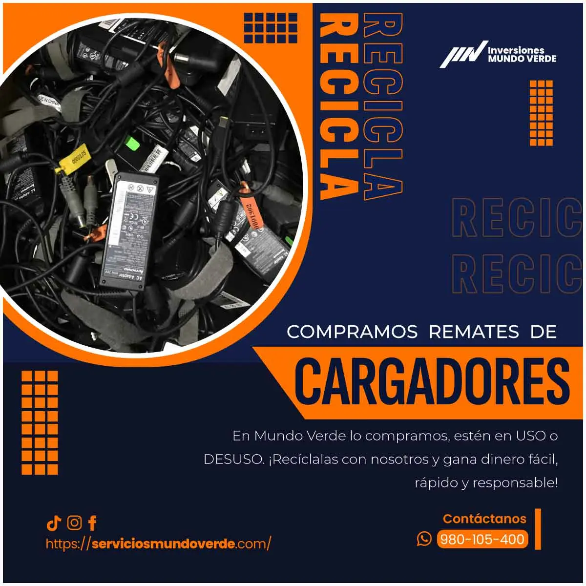 TIENES CARGADORES LO COMPRAMOS 