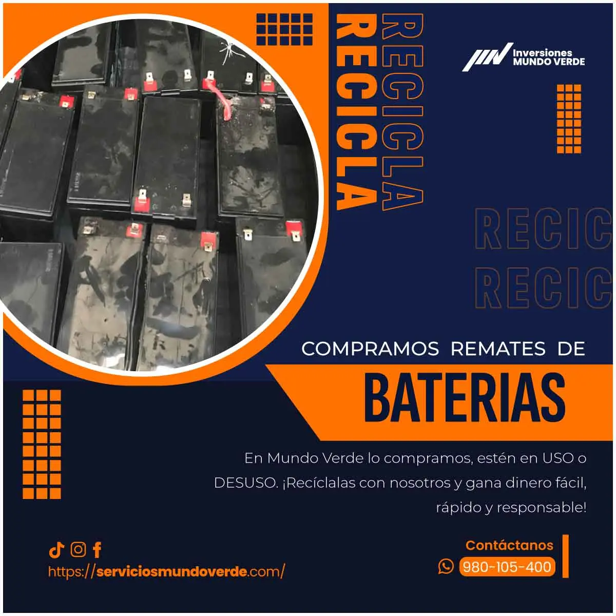 TIENES BATERIAS EN DESUSO LO COMPRAMOS 
