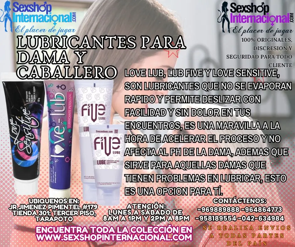 LUBRICANTES PARA QUE PUEDAS ESCOGER SEGUN TUS GUSTOS Y PREFE