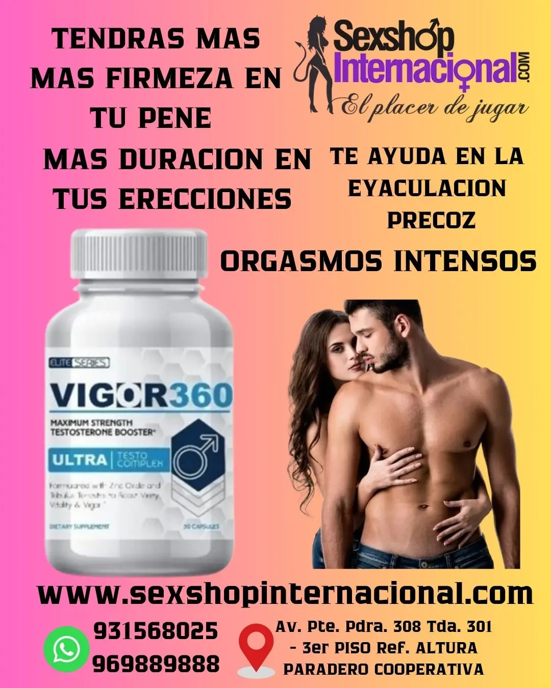 VIGOR 360 ORIGINAL 60 PASTILLAS SORPRENDE A LAS MUJERES 