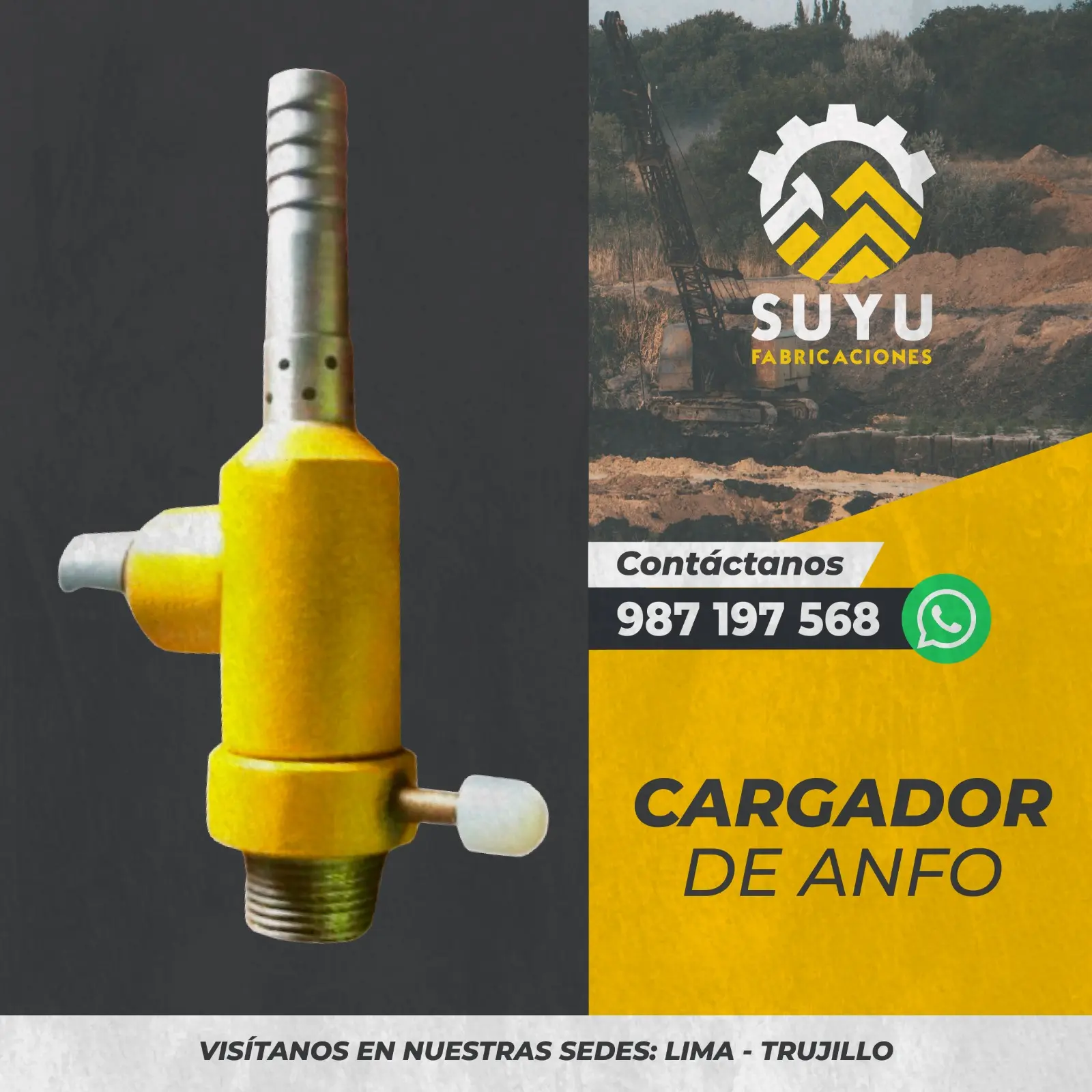 MINERIA CARGADOR DE ANFO REPUESTOS