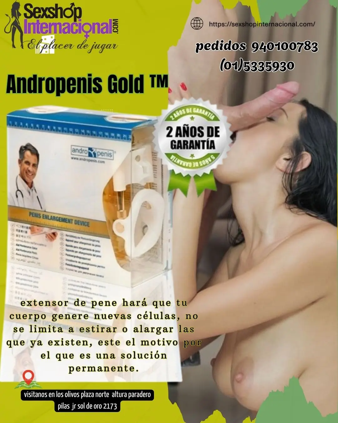 Andropenis Gold es creado para el alargamiento de pene
