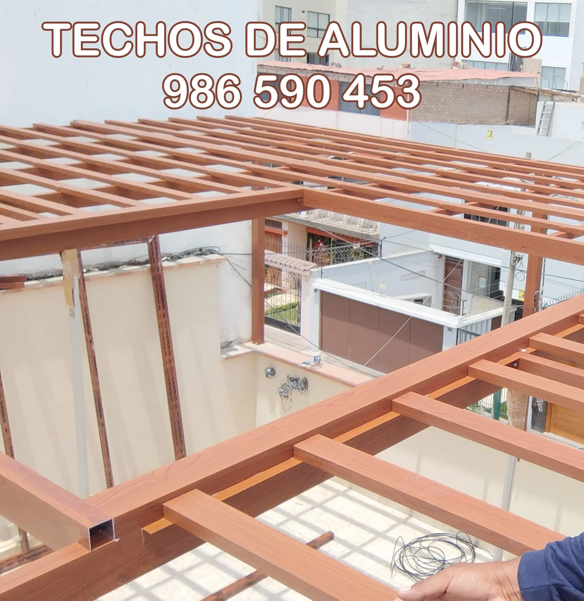 TECHOS DE SOL Y SOMBRA CON ALUMINIO Y POLICARBONATO