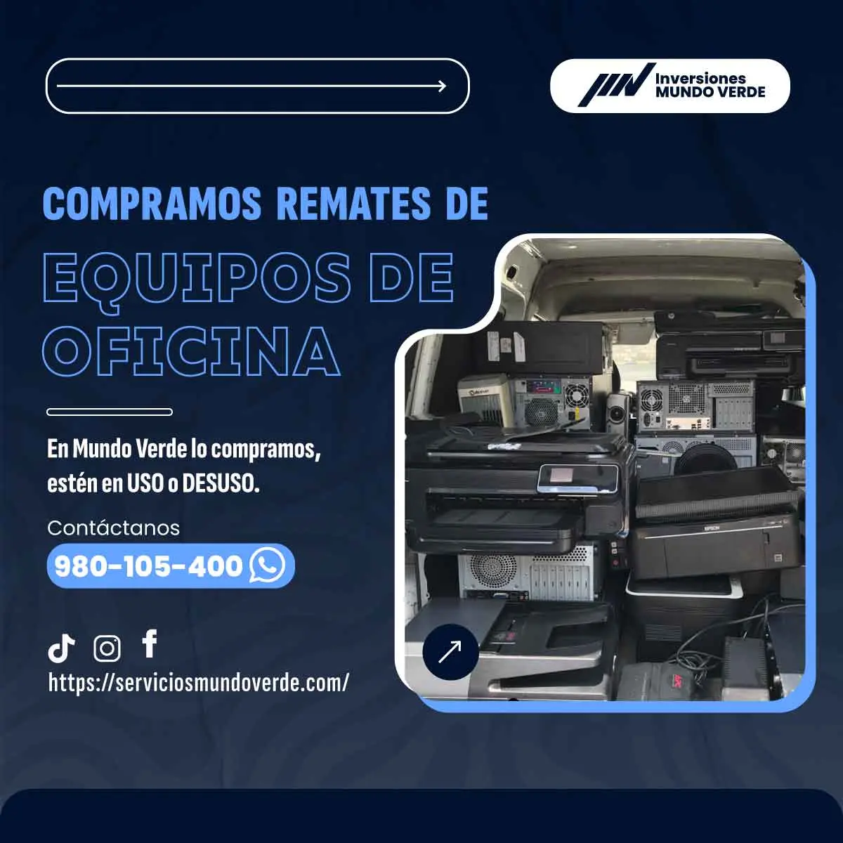 TIENES EQUIPOS DE OFICINA LO COMPRAMOS 