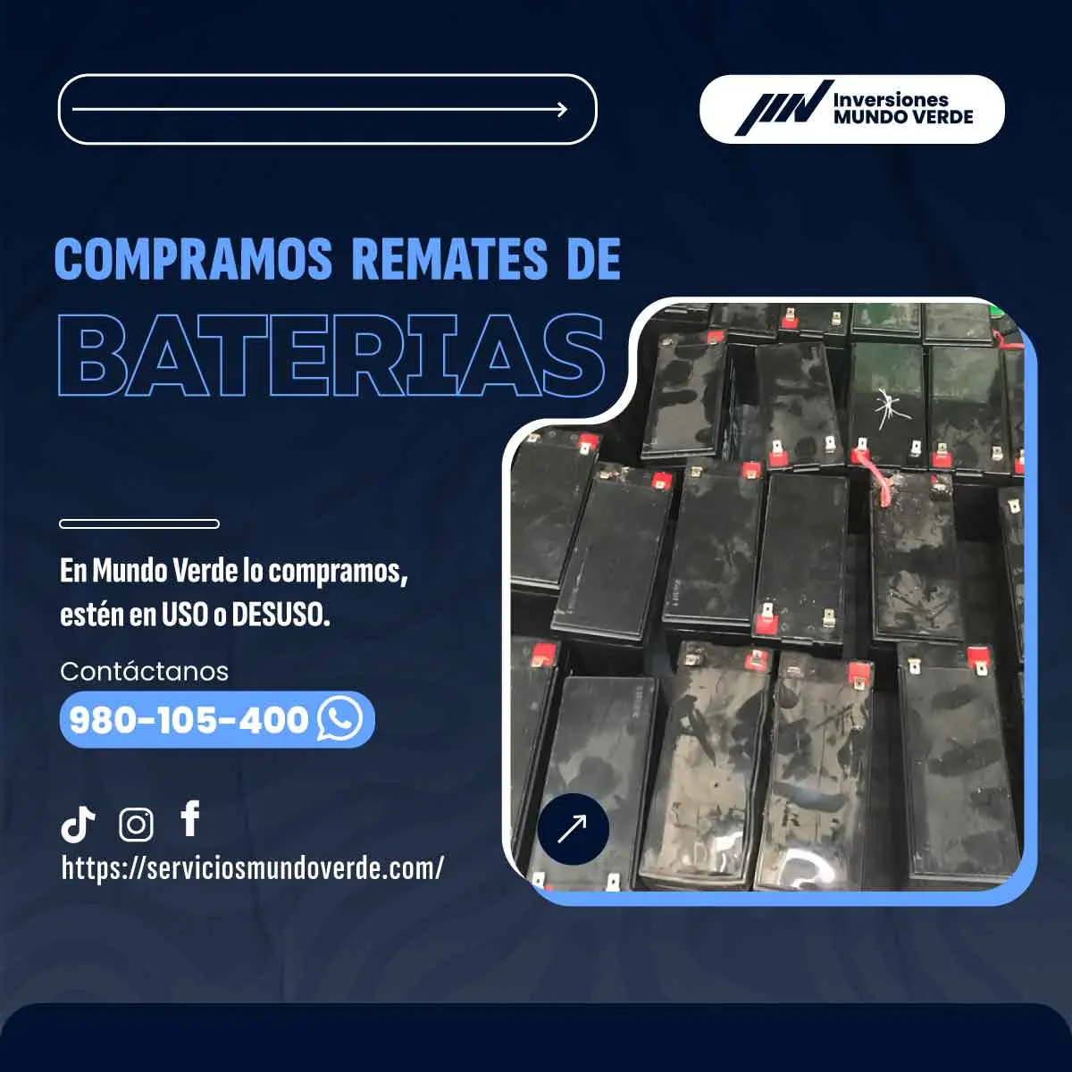 TIENES BATERIAS EN DESUSO LO COMPRAMOS 