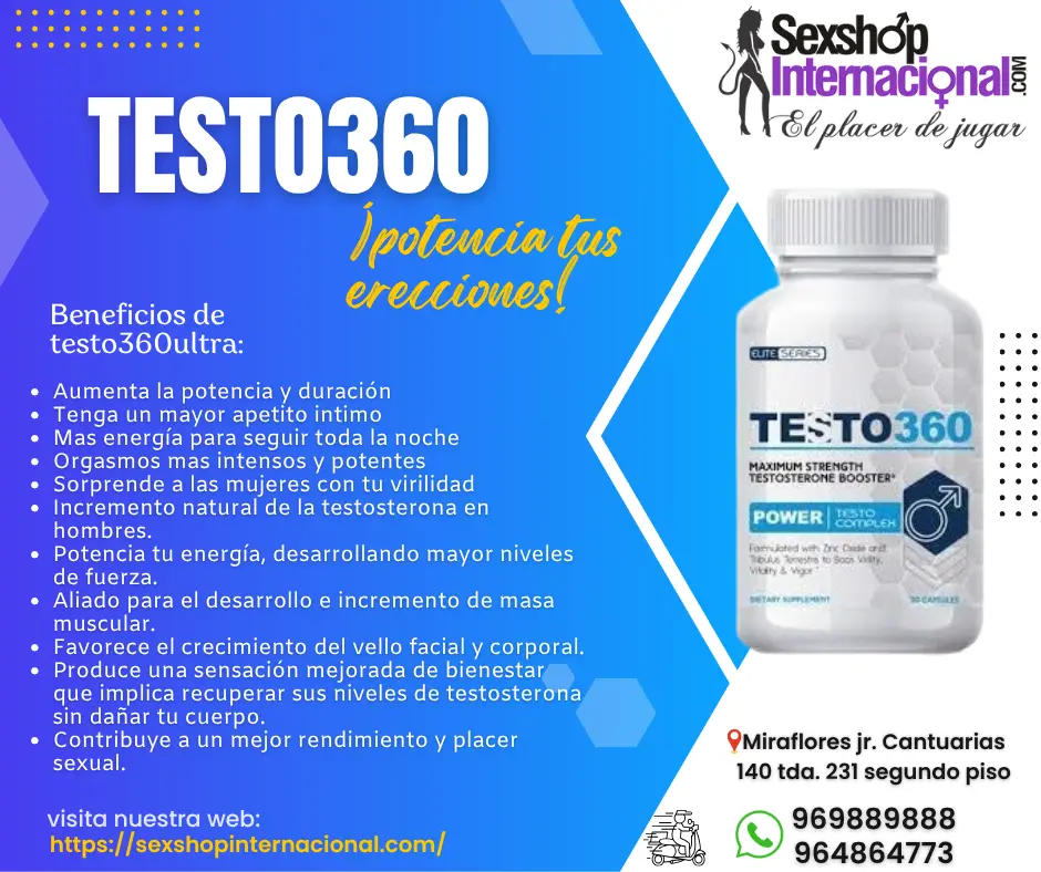 TESTO 360 POTENCIADOR AMERICANO -SEXSHO MIRAFLORES 