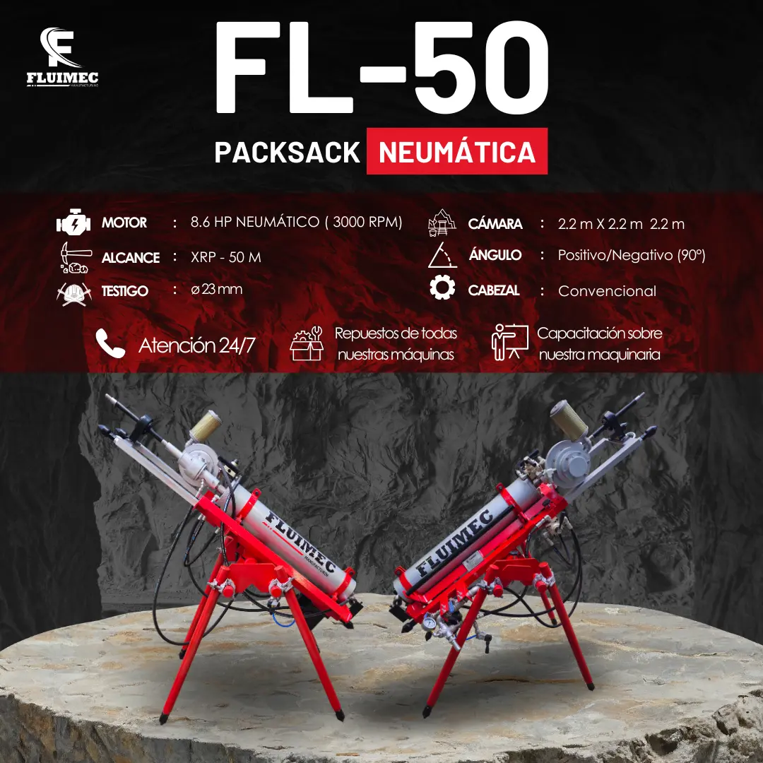 PACKSACK NEUMÁTICA FL50 trabajos en superficie 