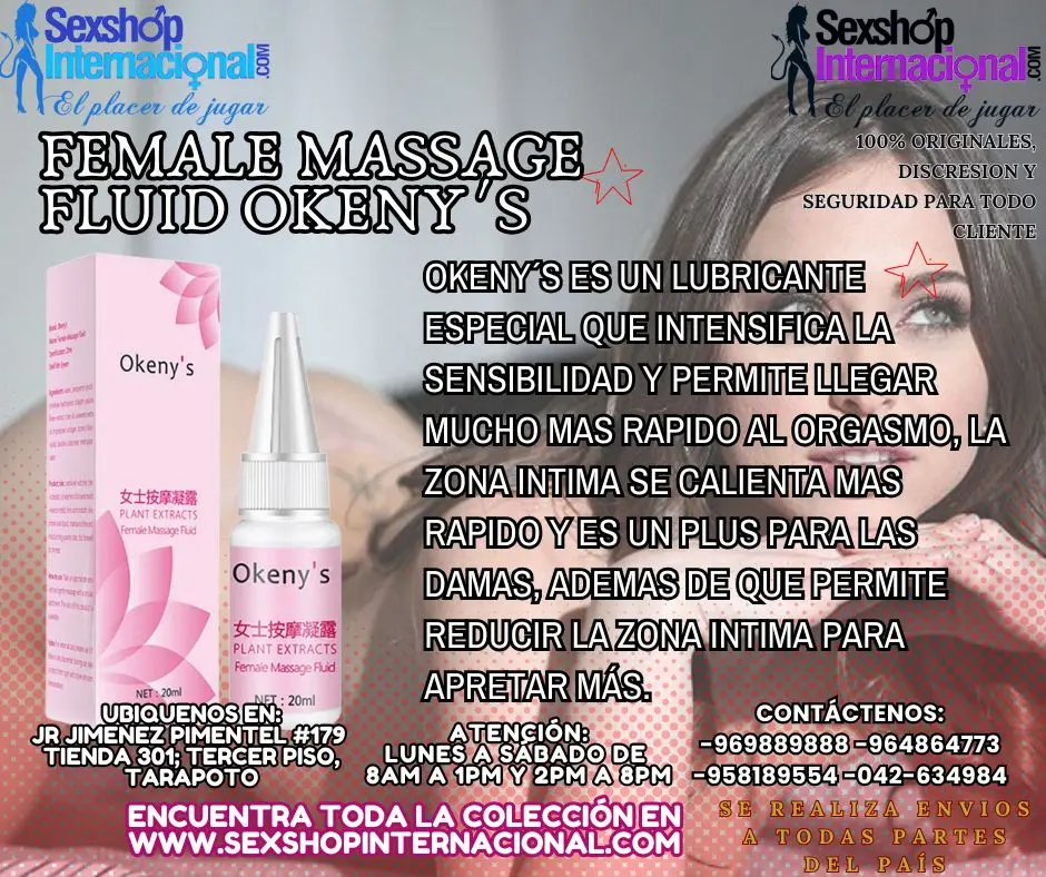 FEMALE MASSAGE FLUID OKENY INTENSIFICADOR DE PLACER Y ORGASM