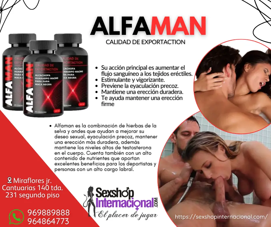 ALFAMAN SUPLEMENTO NATURAL PARA MEJORAR TU VIDA SEXUAL