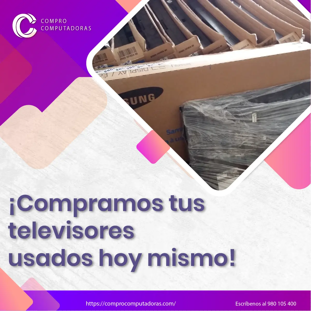 Recojo inmediato y pago en efectivo por computadoras empresa