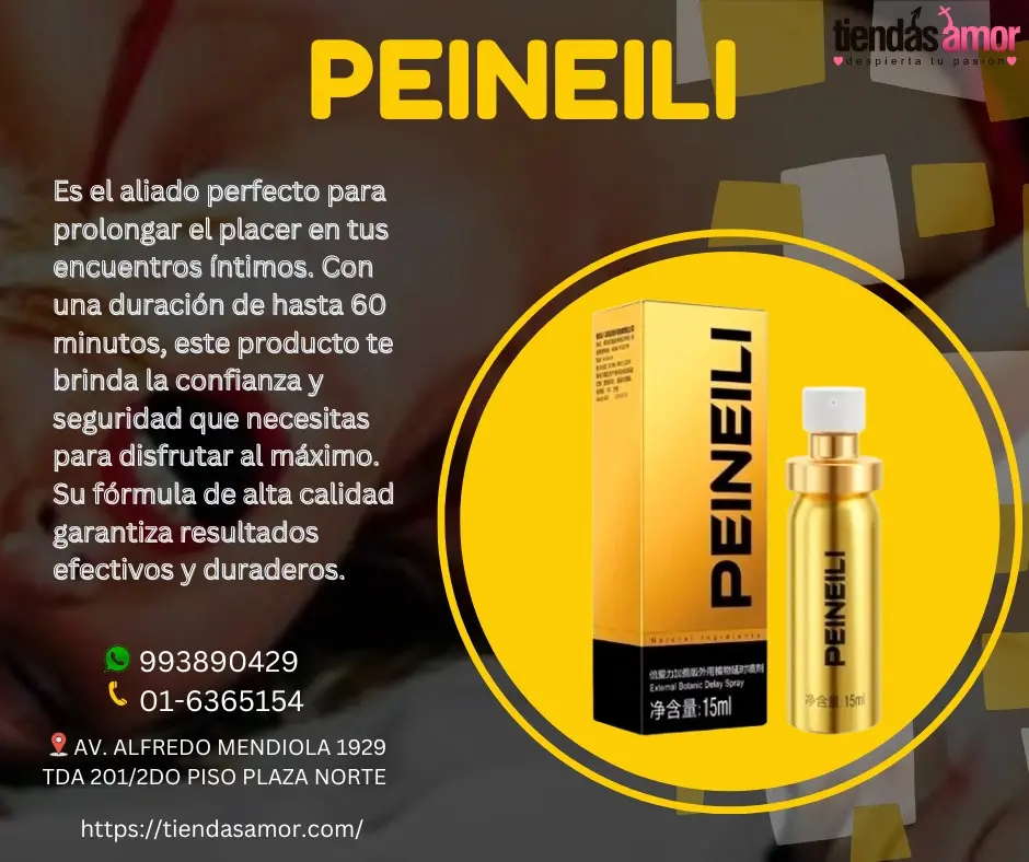 PEINEILI ES UN RETARDANTE NATURAL - NOCHES DE SATISFACCION