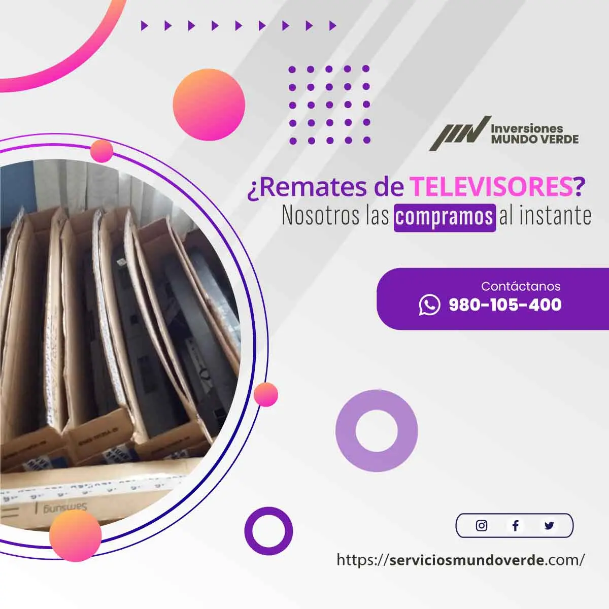  Retiro inmediato de equipos eléctricos y electrónicos