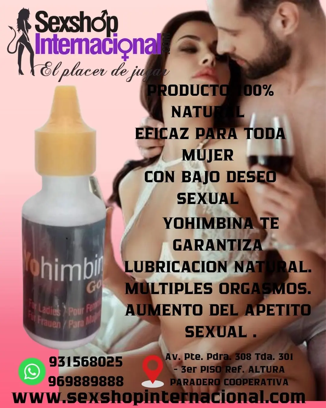OHIMBINA GOLD - AUMENTA EL DESEO SEXUAL 