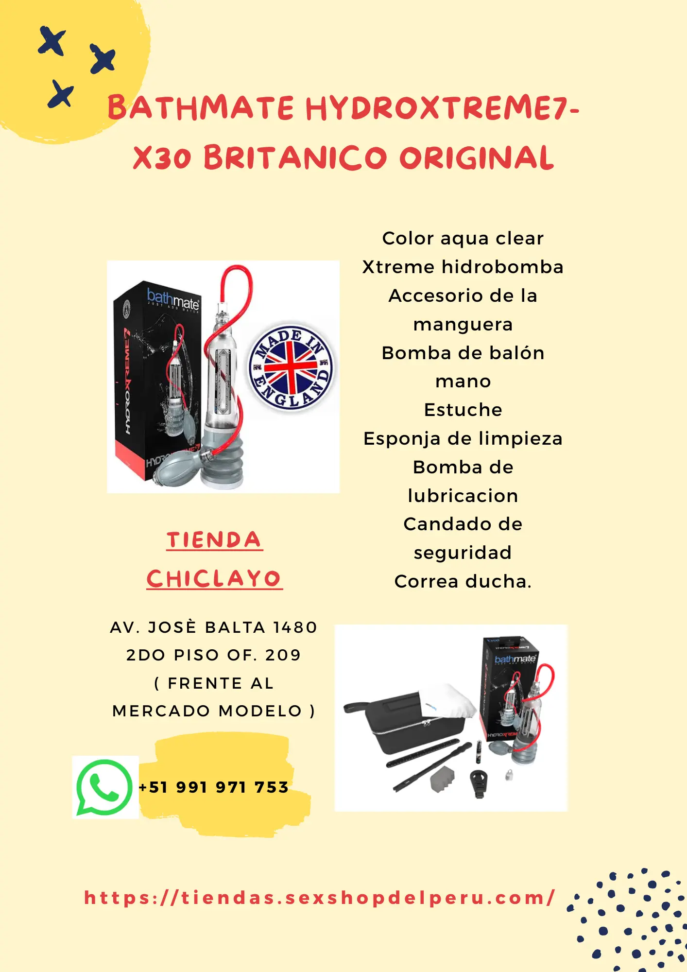  BATHMATE HYDROXTREME 9 BRITANICO ORIGINAL