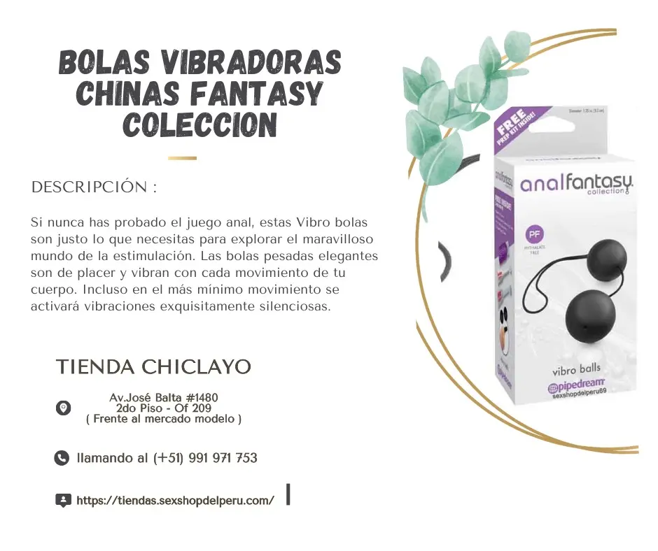 BOLAS VIBRADORAS CHINAS FANTASY COLECCION