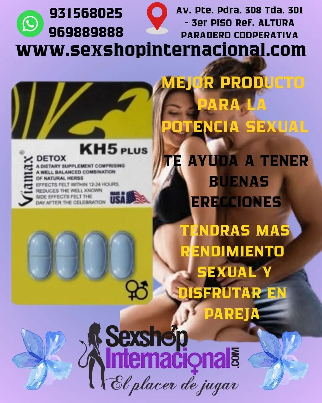 VIAMAX DETOX KH5 PLUS ERECCIONES PROLONGADAS 
