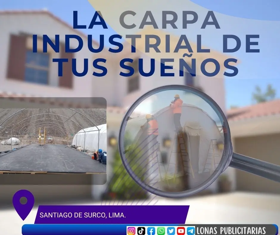 Carpas Modelo Campaña Médica e Industrial