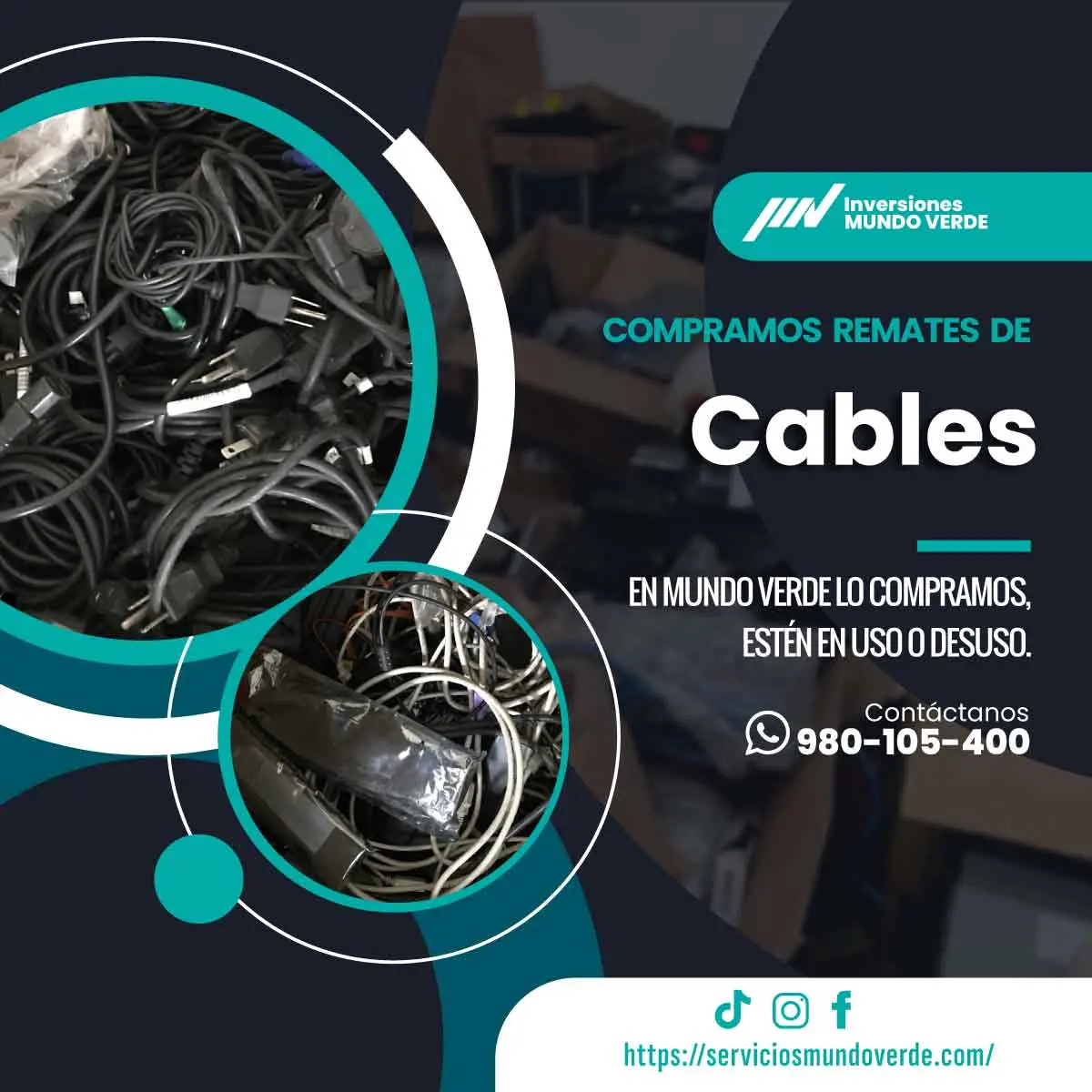 TIENES CABLES ELECTRICOS EN DESUSO LO COMPRAMOS 