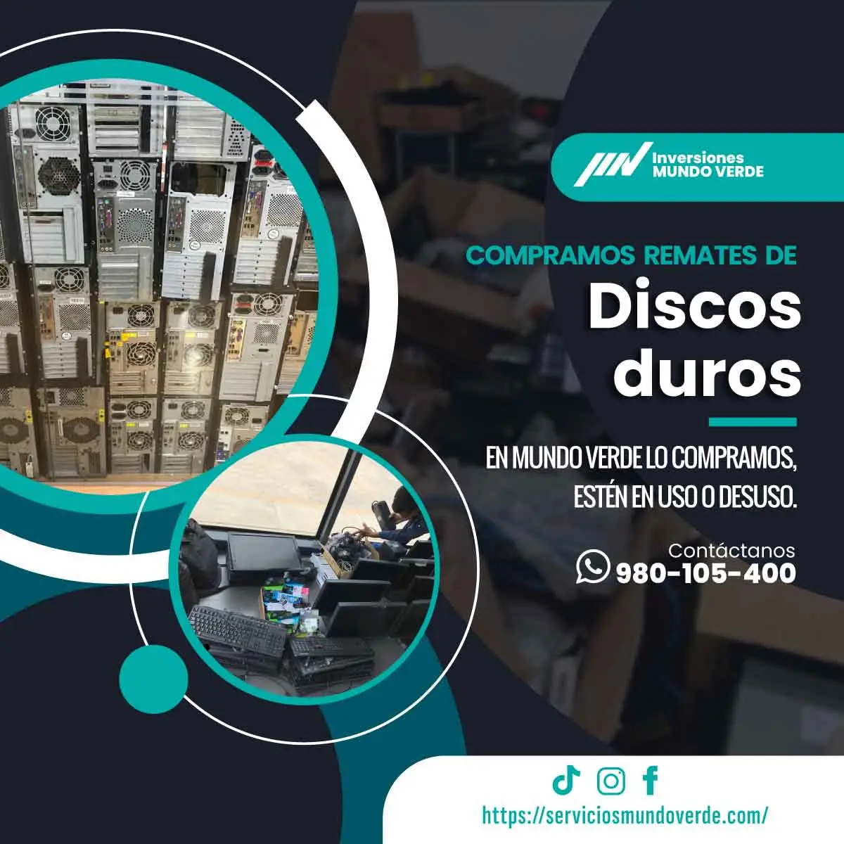 TIENES DISCOS DUROS ANTIGUOS LO COMPRAMOS 