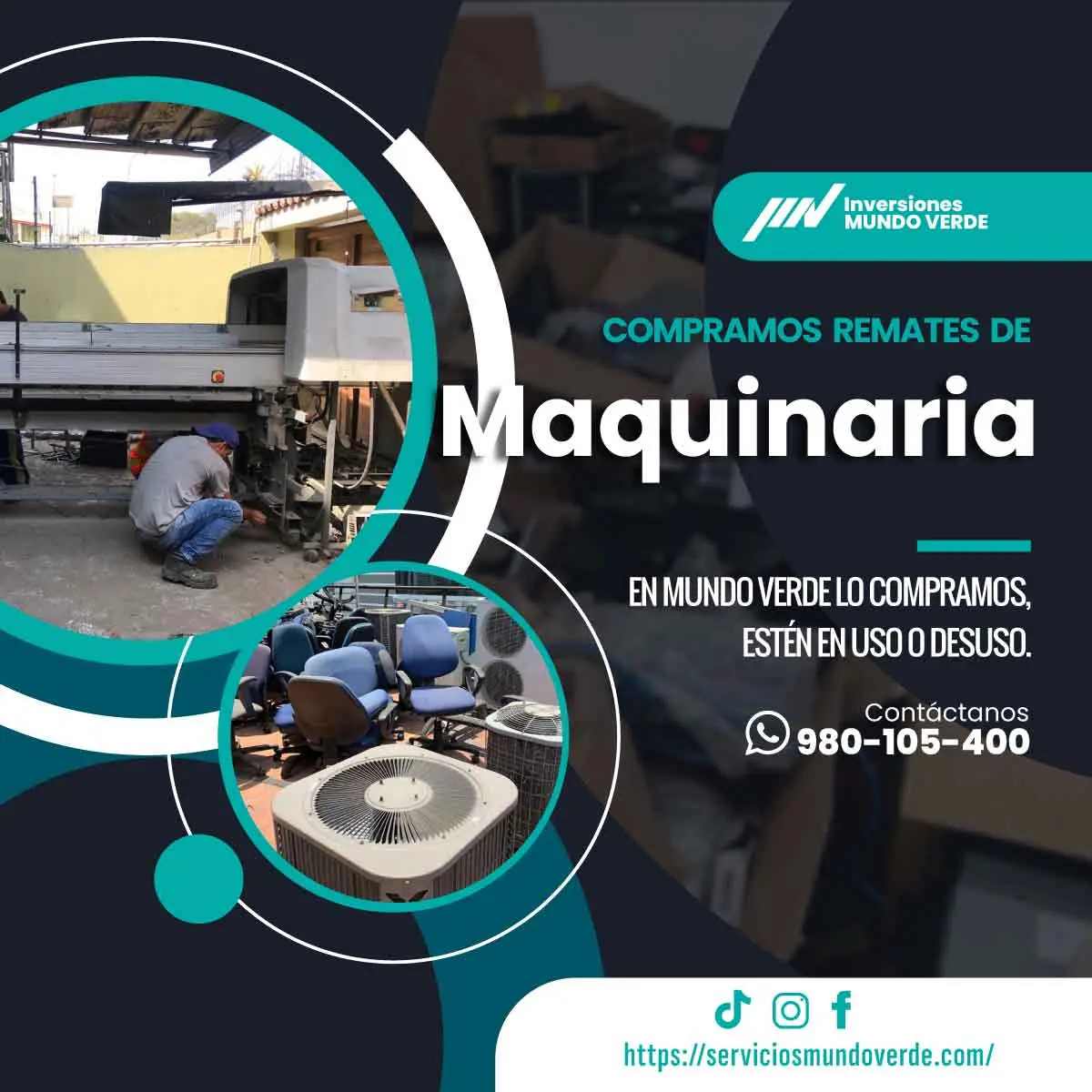 TIENES MAQUINARIAS LO COMPRAMOS 