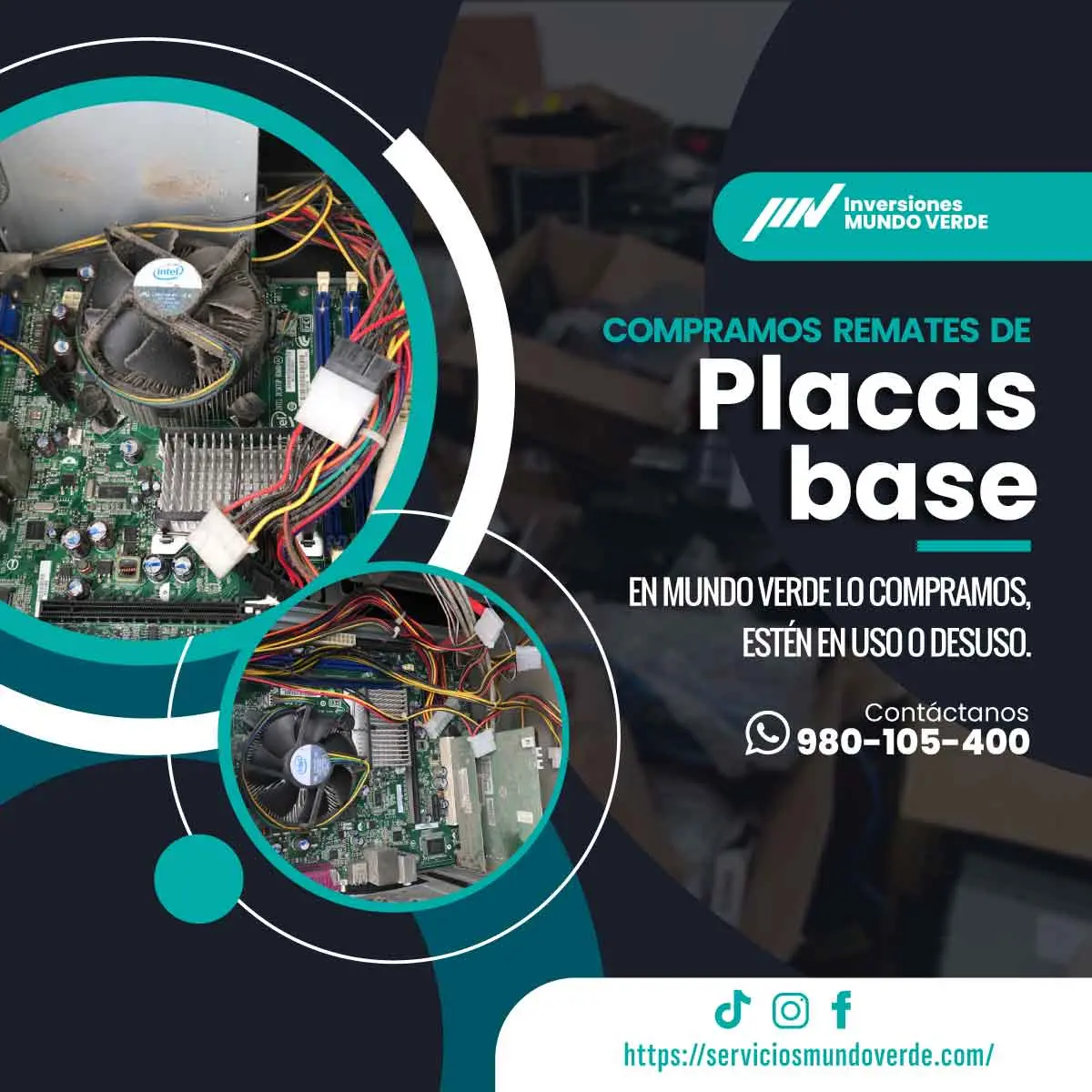 TIENES PLACAS MAINBOARD LO COMPRAMOS 