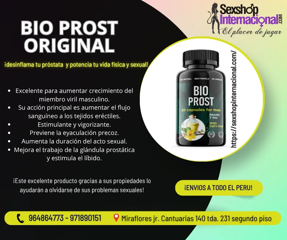 BIO PROST ORIGINAL- POTENCIA TU VIDA SEXUAL - SEXSHOP LIMA
