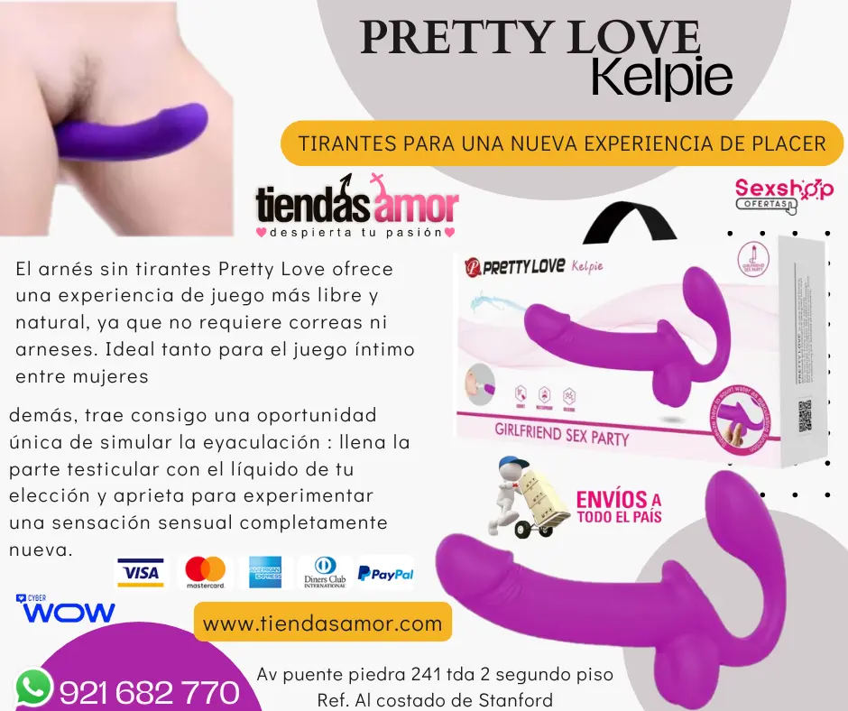 PRETTY LOVE strap-on sin tirantes para una nueva experienc