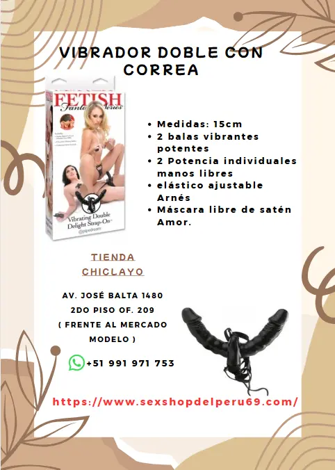 VIBRADOR DOBLE CON CORREA