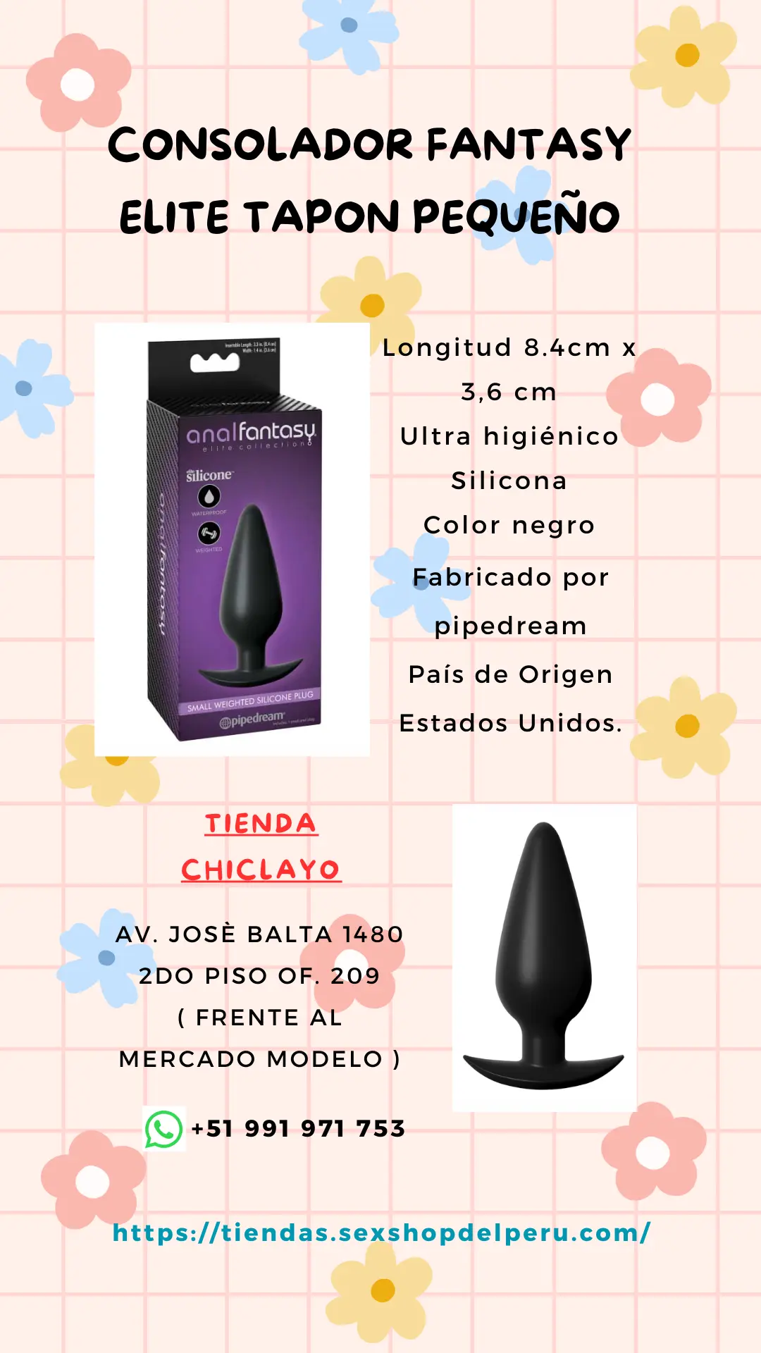 CONSOLADOR FANTASY ELITE TAPON PEQUEÑO