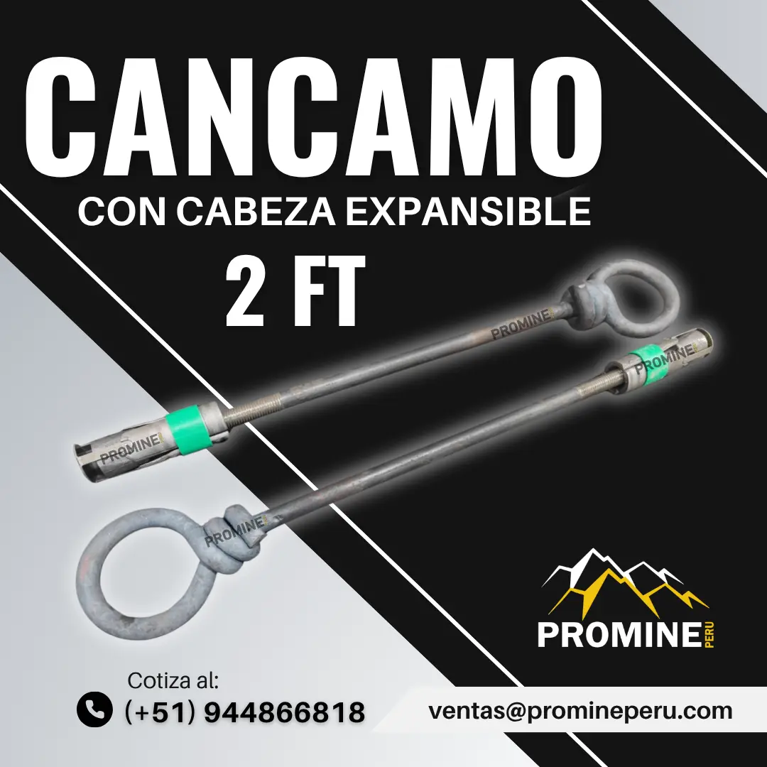 Cáncamo con Cabeza Expansible Izaje Seguro