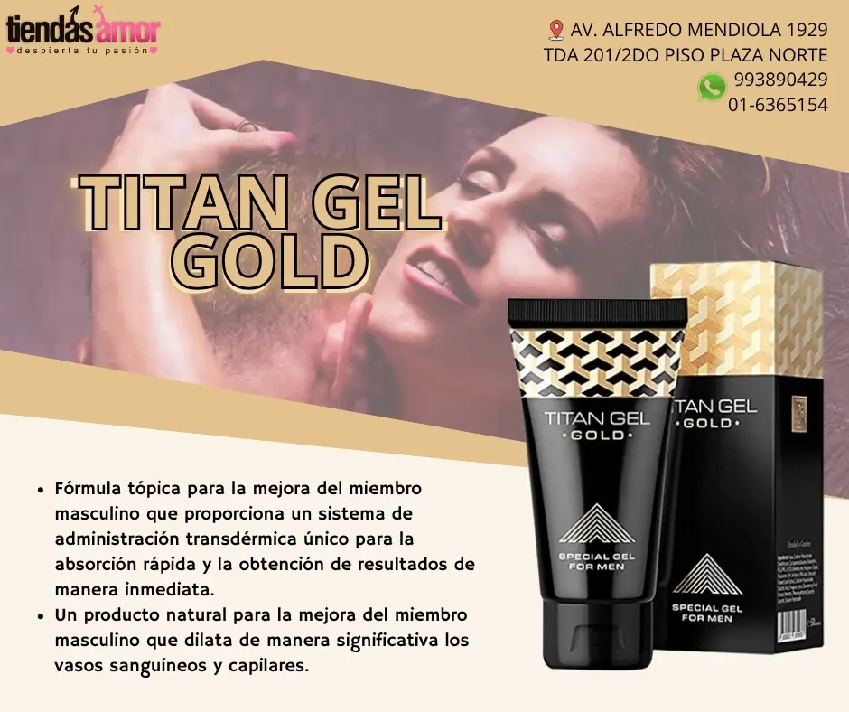 Agranda Miembro - Titan Gel Gold - ORIGINAL PARA HOMBRES