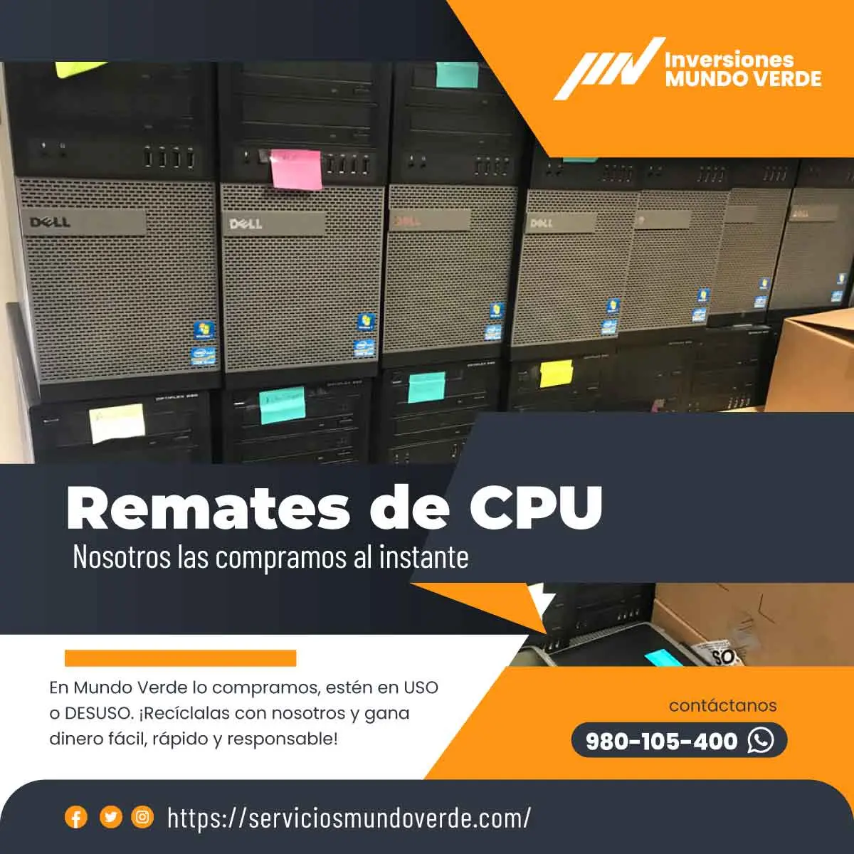 Recojo gratuito de equipos electrónicos en Lima