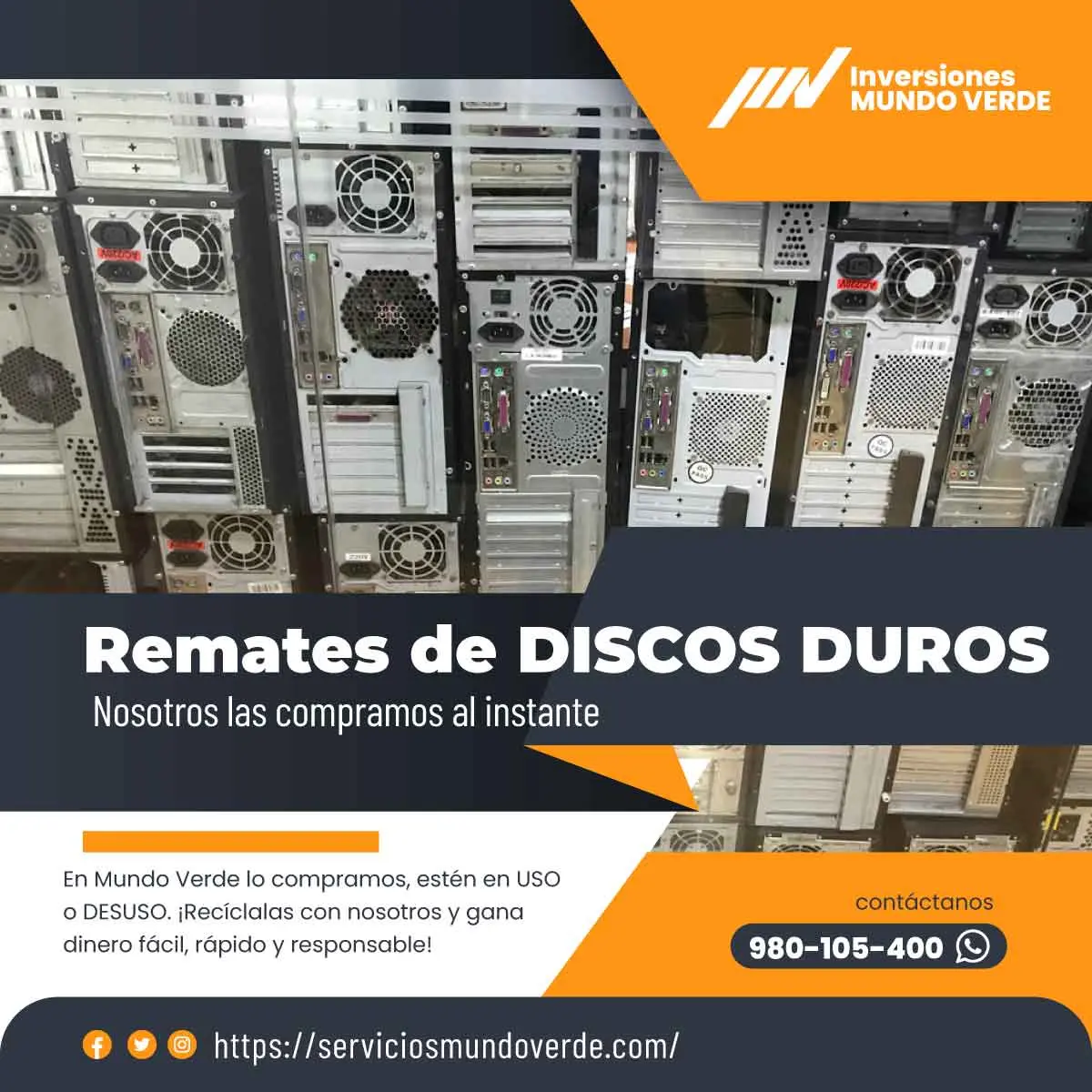 Recojo gratuito de equipos electrónicos en Lima
