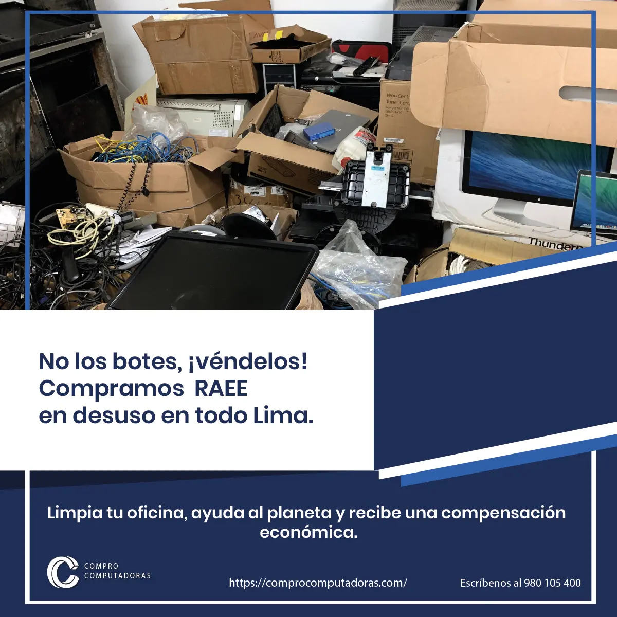 Recojo gratuito de computadoras usadas en Lima