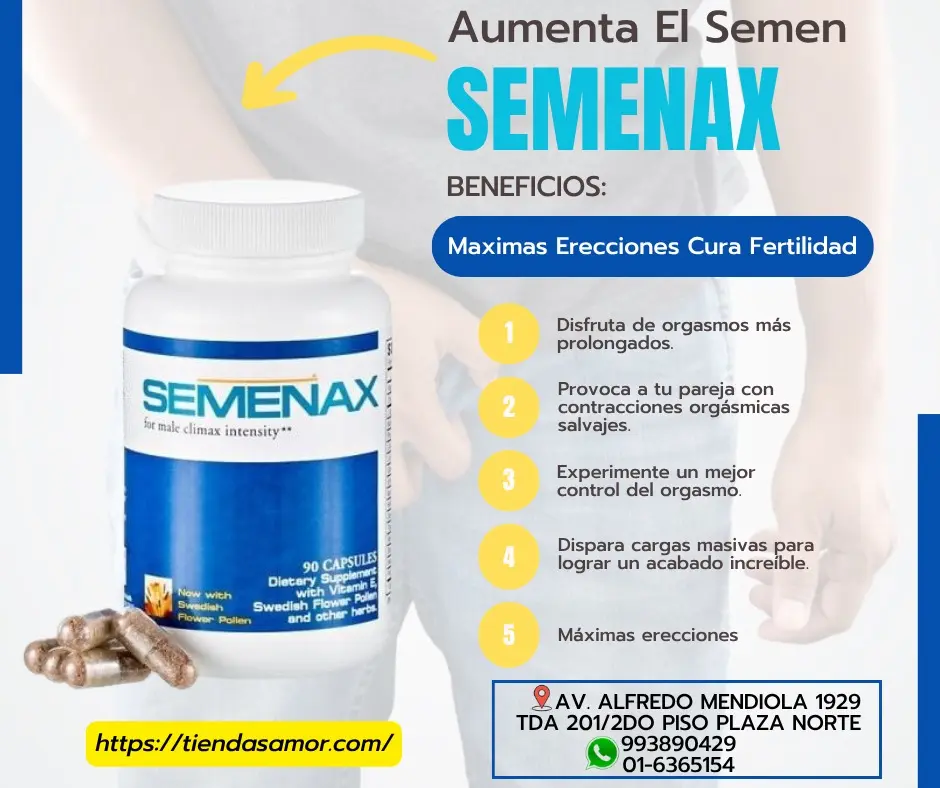 Semenax Aumenta El Semen - Maximas Erecciones 