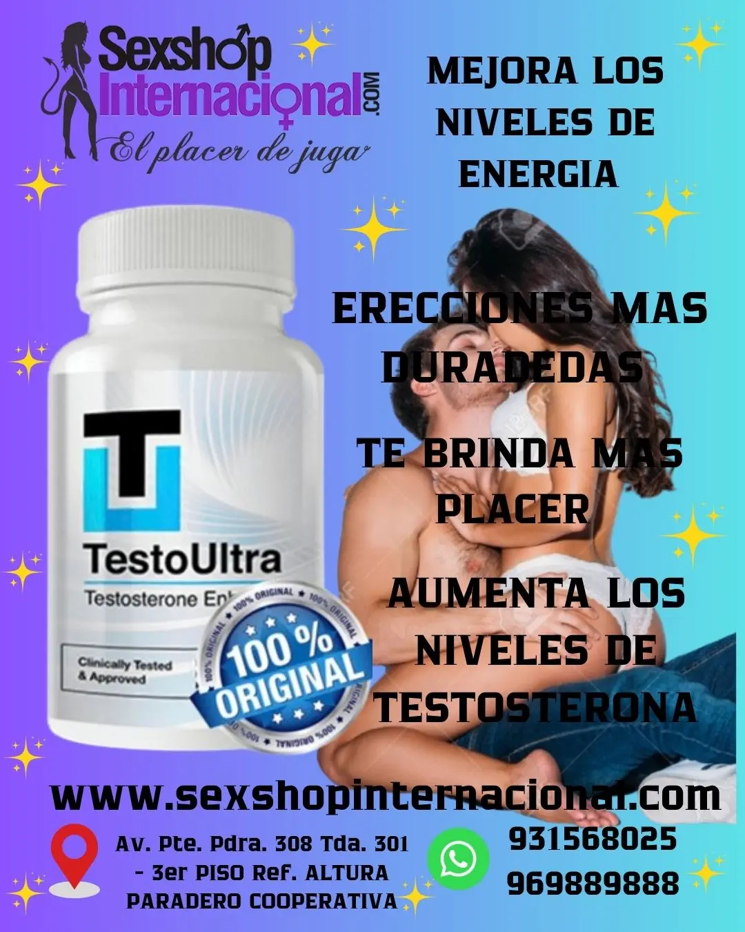 TESTOULTRA ORIGINAL USA AUMENTA LOS NIVELES DE TESTOSTERON
