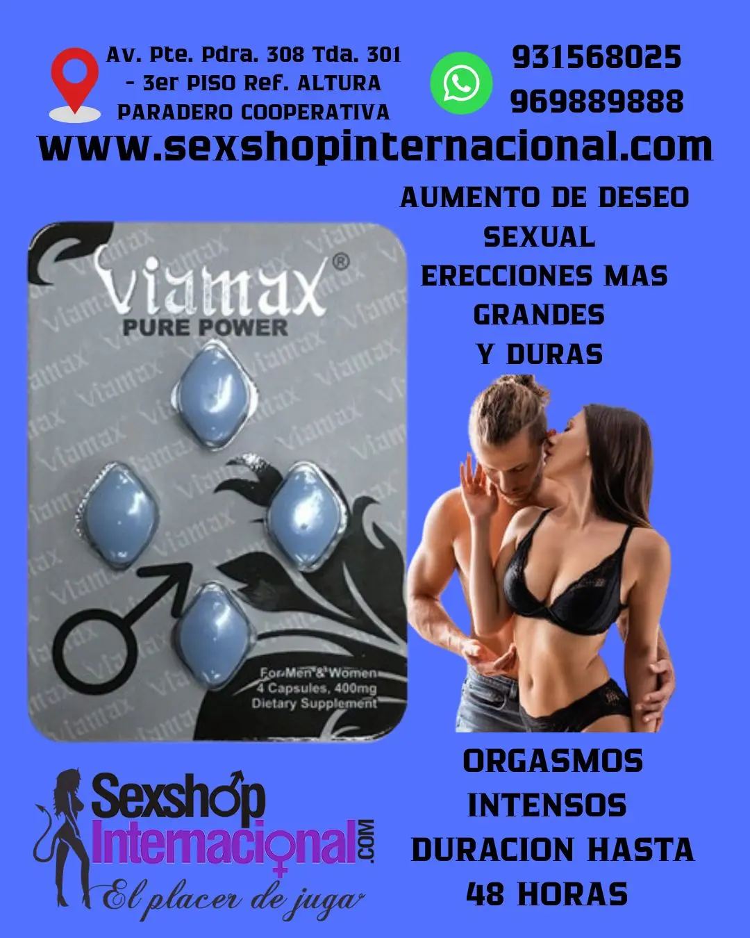 VIAMAX PURE POWER ERECCIONES MAS DURAS Y PROLONGADAS 