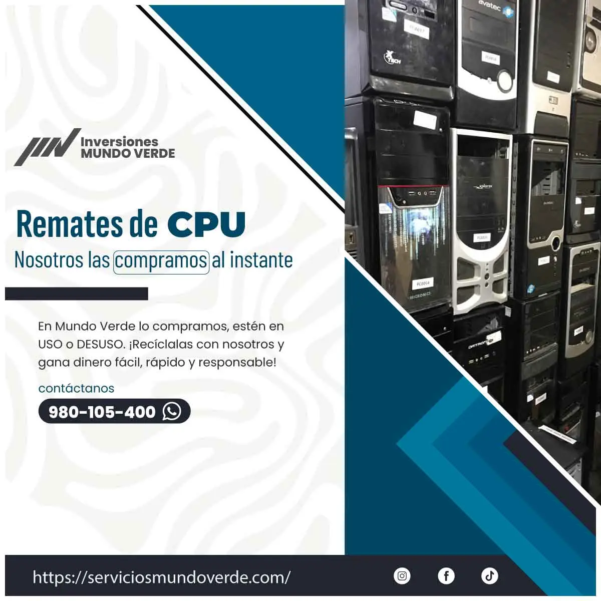  Tienes equipos en desuso Nosotros los compramos