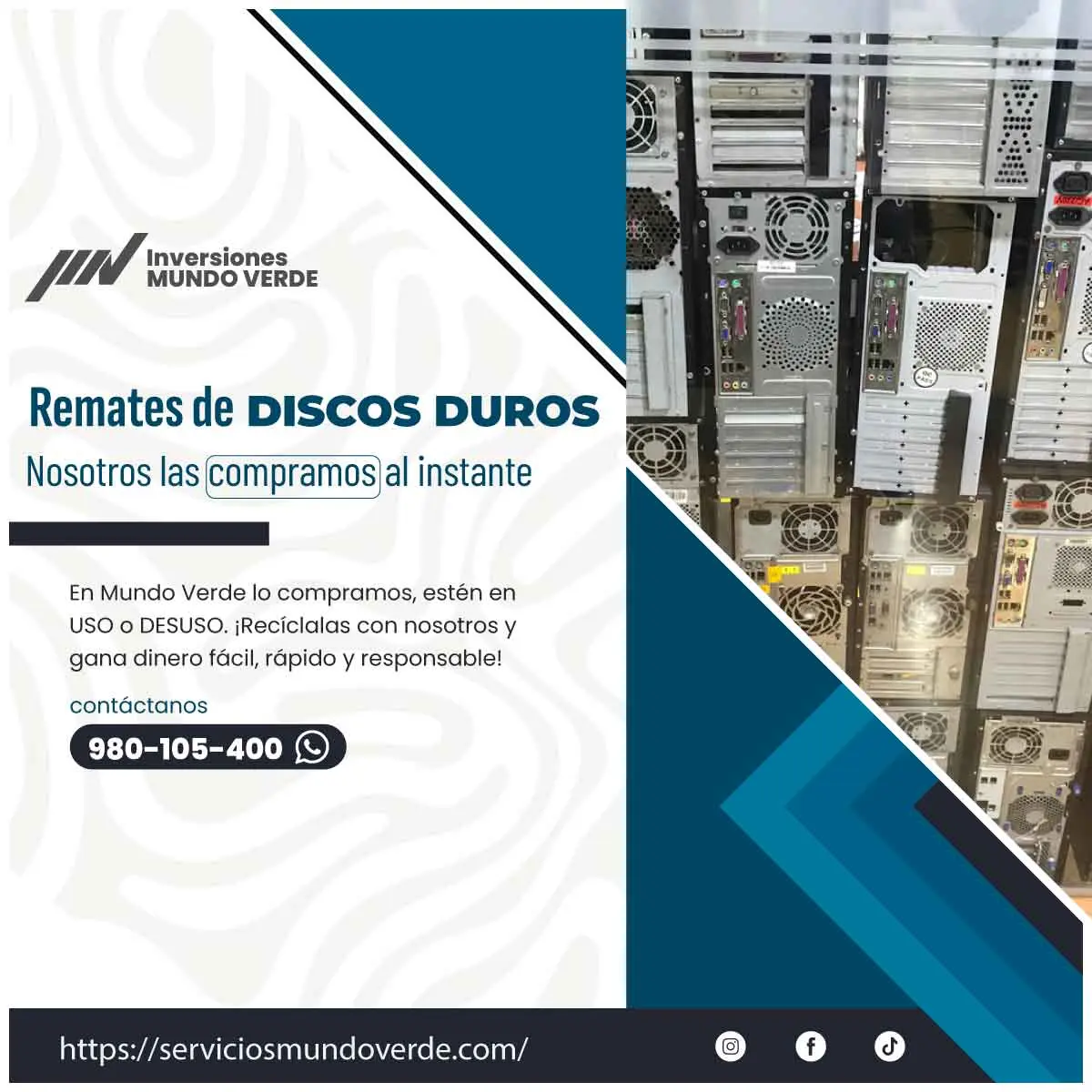  Tienes equipos en desuso Nosotros los compramos