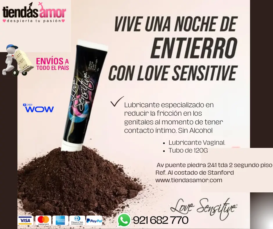  LOVE SENSITIVE Gel Lubricante Íntimo LOVE SENSITIVE Soluble