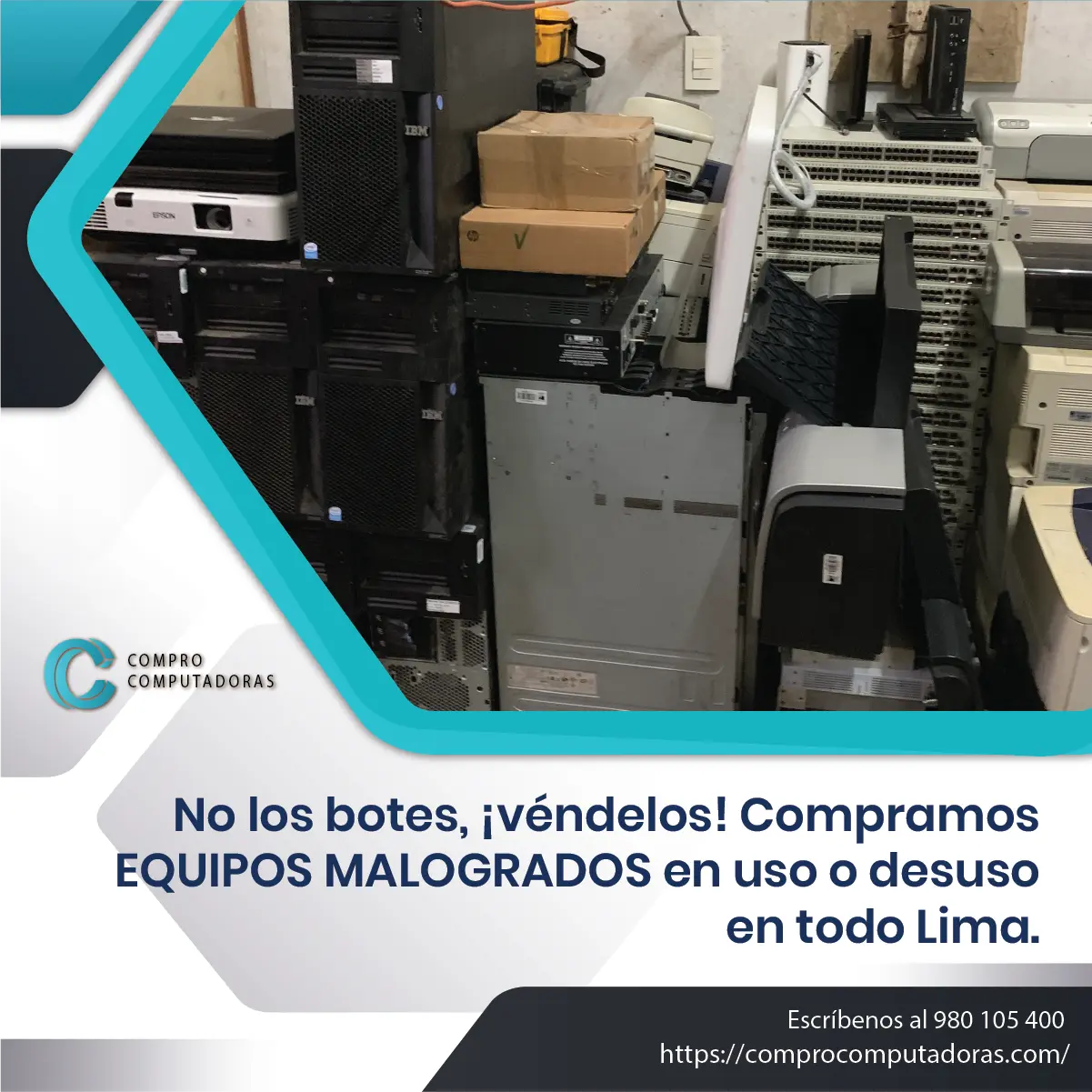 Computadoras en desuso con recojo gratis
