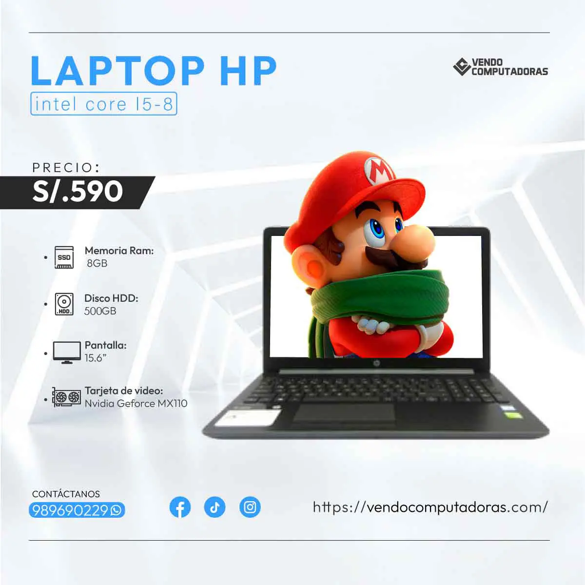 Laptop HP full rendimiento