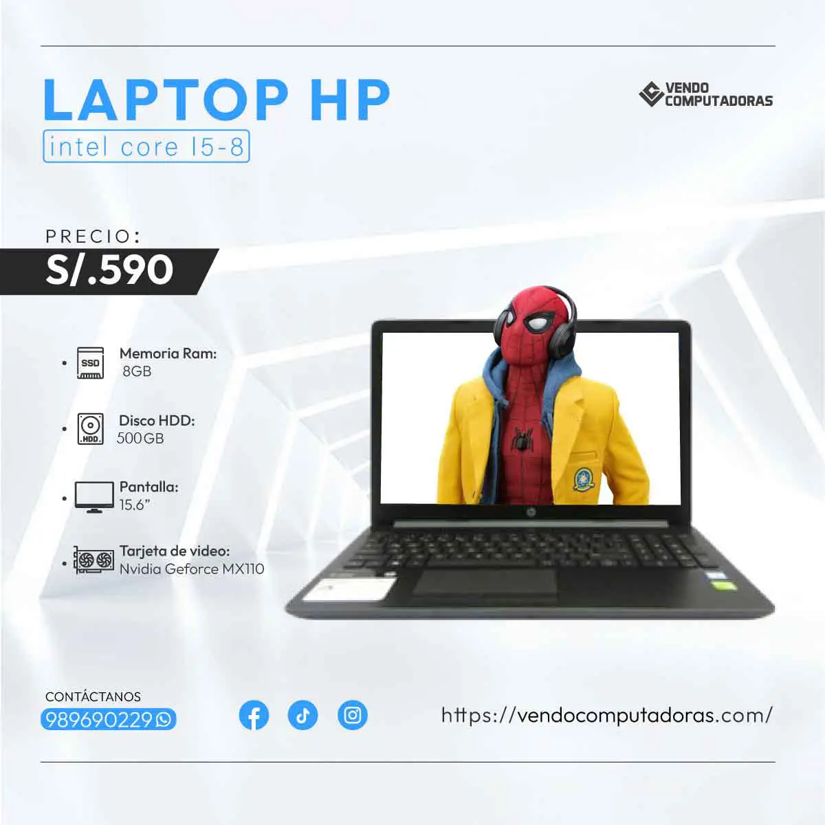 Laptop HP full rendimiento