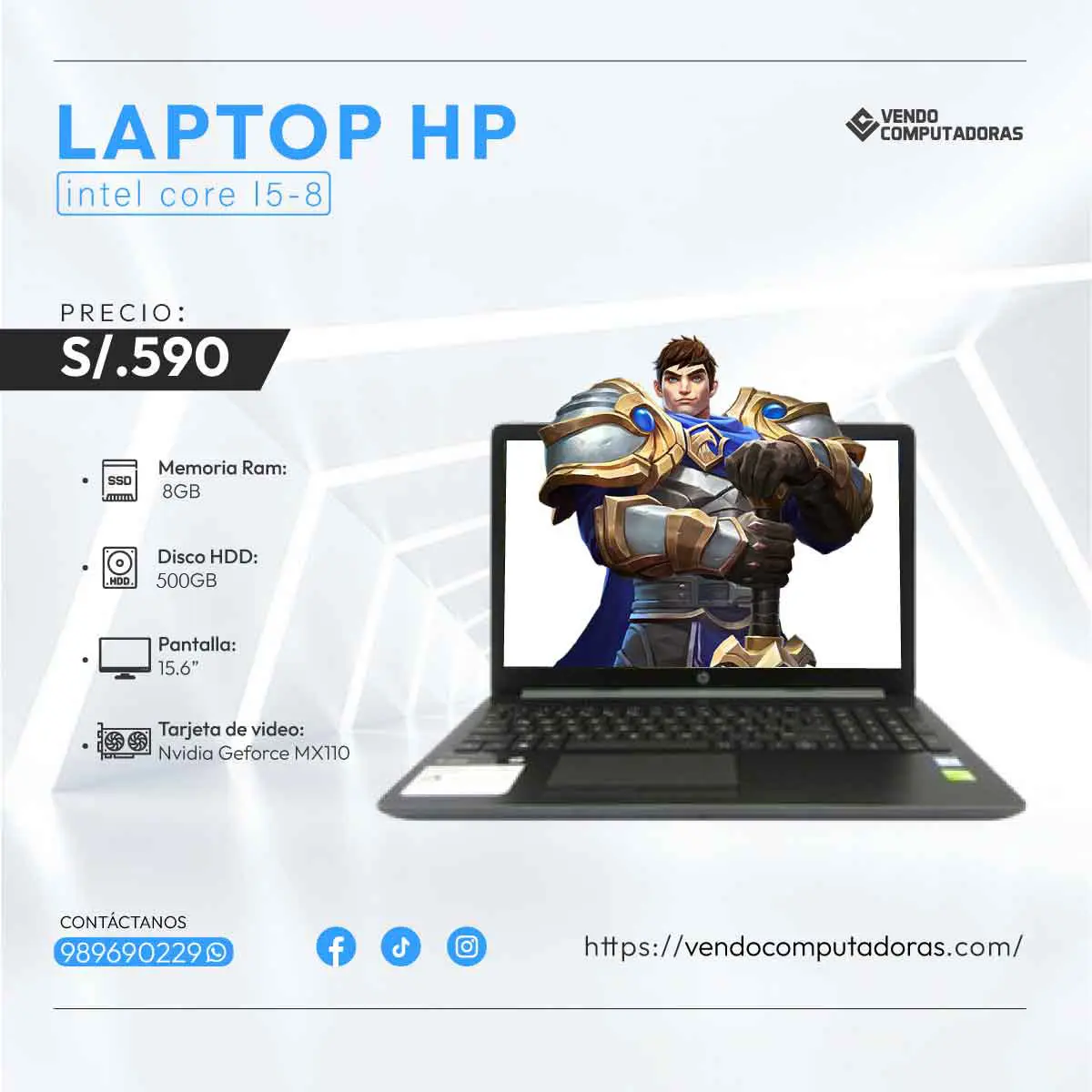 Laptop HP full rendimiento