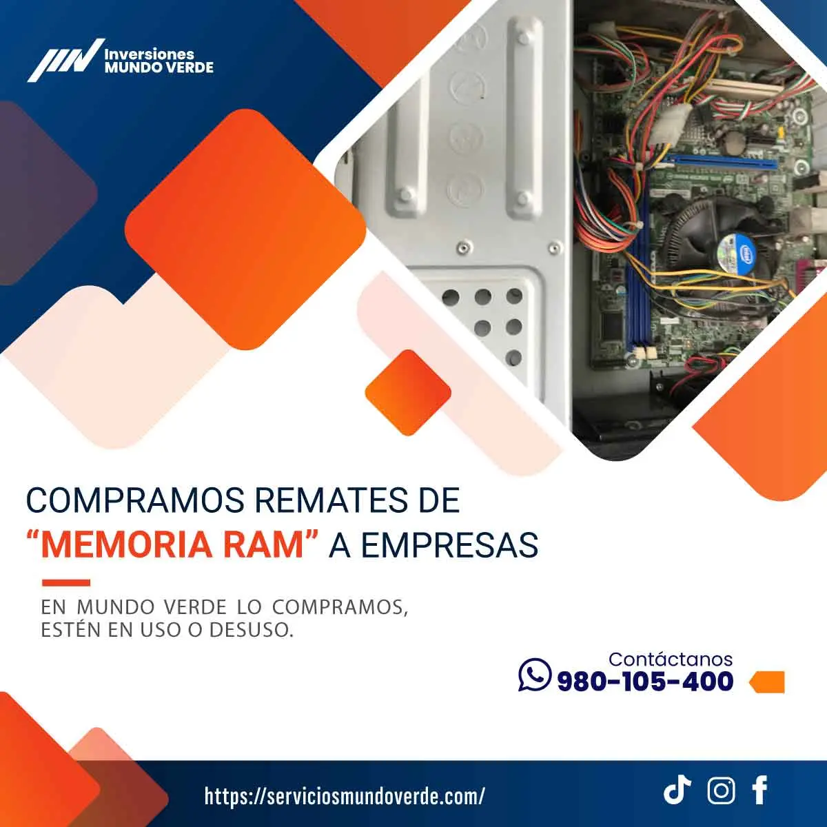 TIENES MEMORIAS RAM QUE NO USAS LO COMPRAMOS 