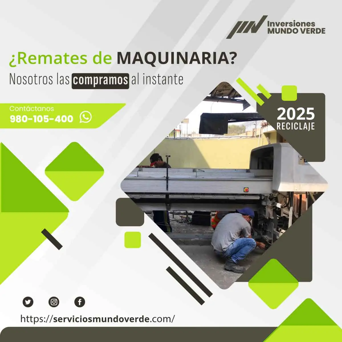 TIENES MAQUINARIAS LO COMPRAMOS 