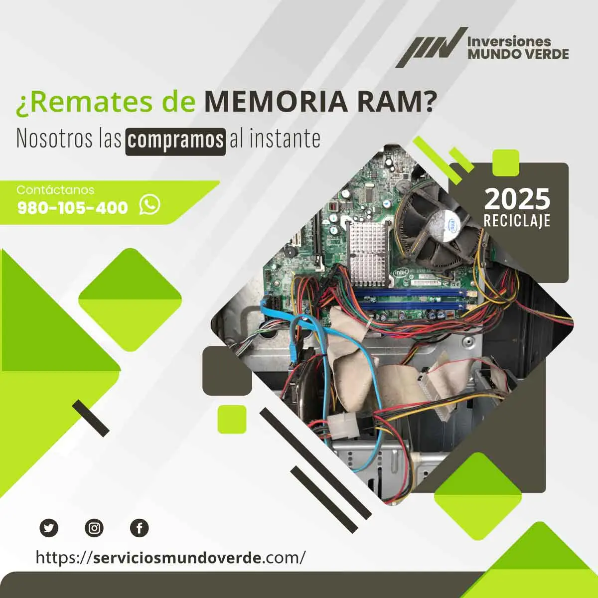 TIENES MEMORIAS RAM QUE NO USAS LO COMPRAMOS 