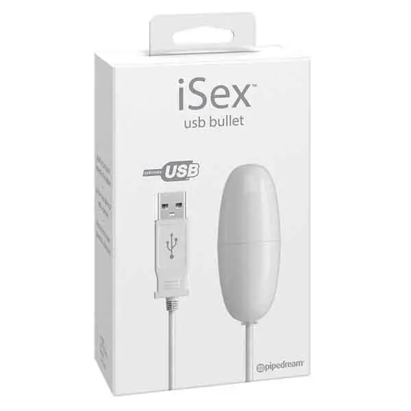  VIBRADOR BLANCO SEXY USB BALA 