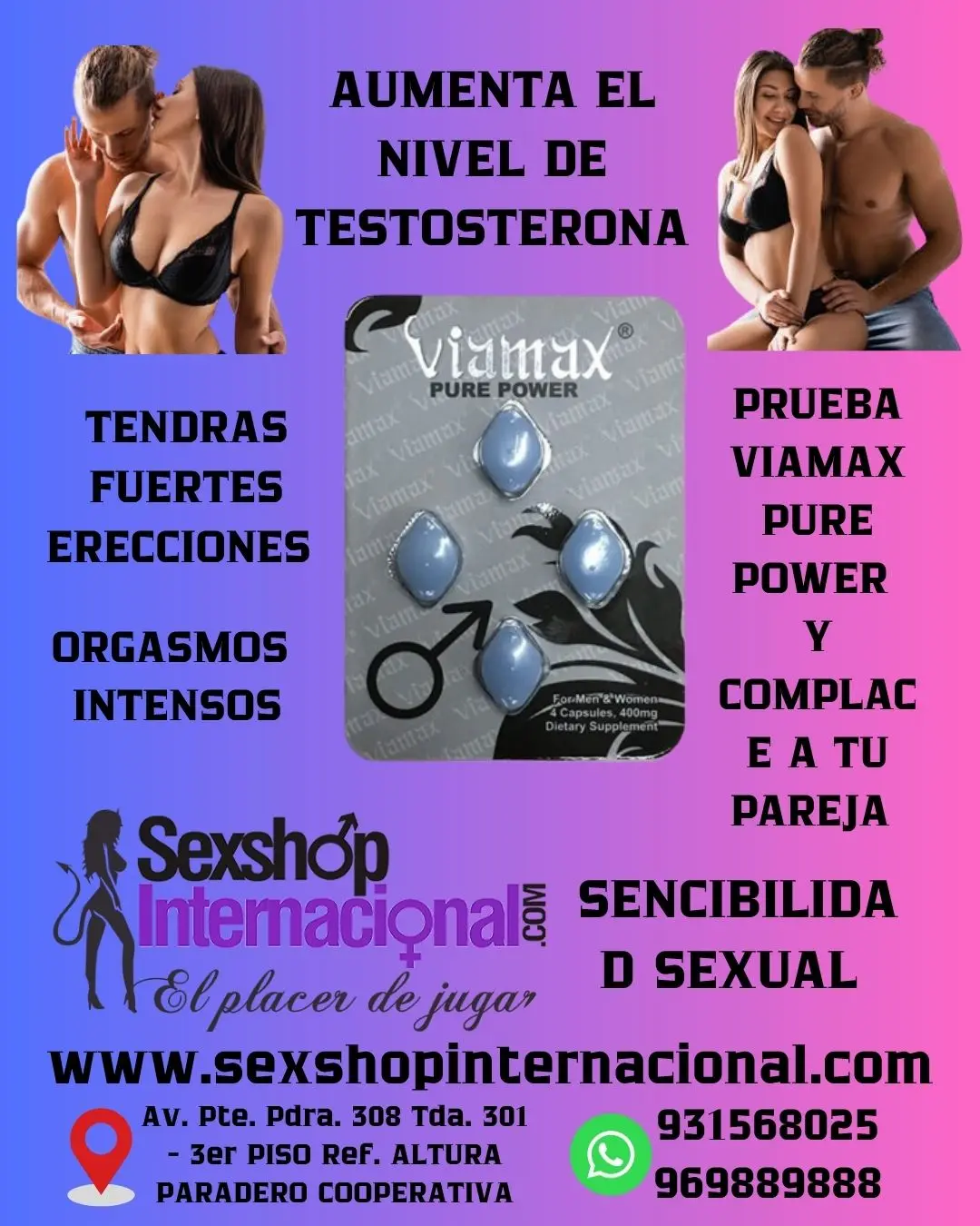 VIAMAX PURE POWER ERECCIONES CON MAYOR RAPIDES