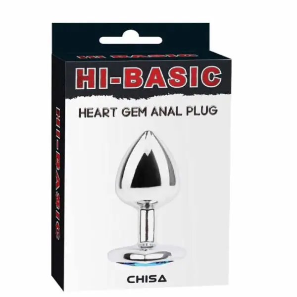  CONSOLADOR PLUG CON GEMAS DE CORAZON